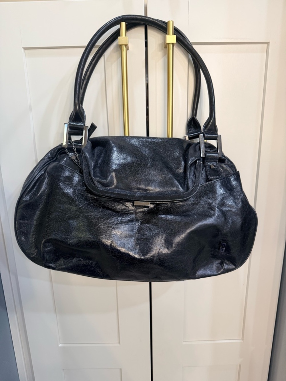 Helen Welsh Black Leather Handbag - Unique style